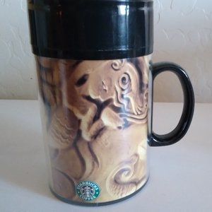 1998 Vintage Starbucks Plastic Coffee Tumbler with lid